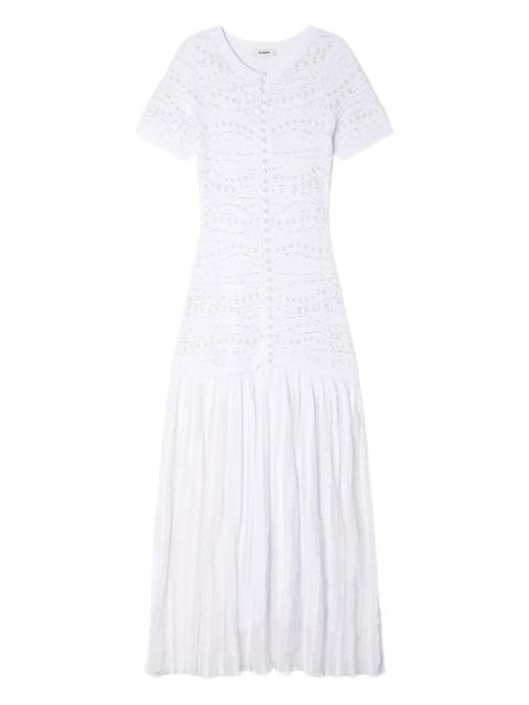 SANDRO textured embellished knitted dress - White - zdjęcie produktu nr 1