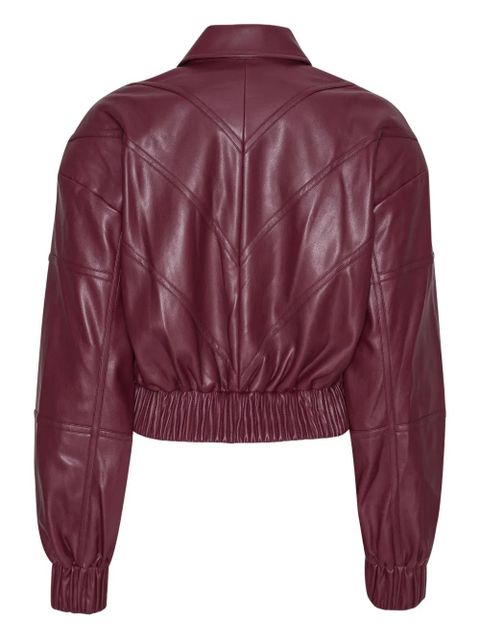 ROTATE BIRGER CHRISTENSEN angular-panelling bomber jacket - Red