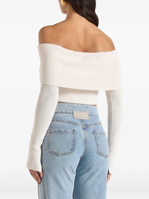 Manière De Voir Shana asymmetric overlay top - Neutrals