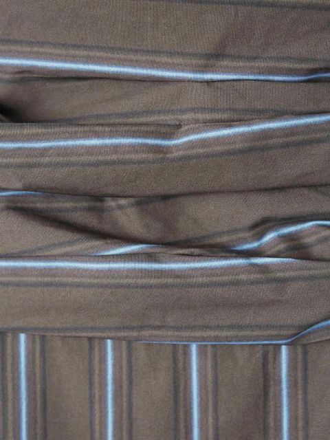 STAUD Sol striped skirt - Blue