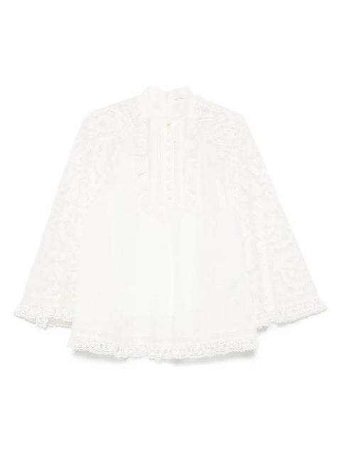ZIMMERMANN Ascension blouse - Neutrals - zdjęcie produktu nr 1