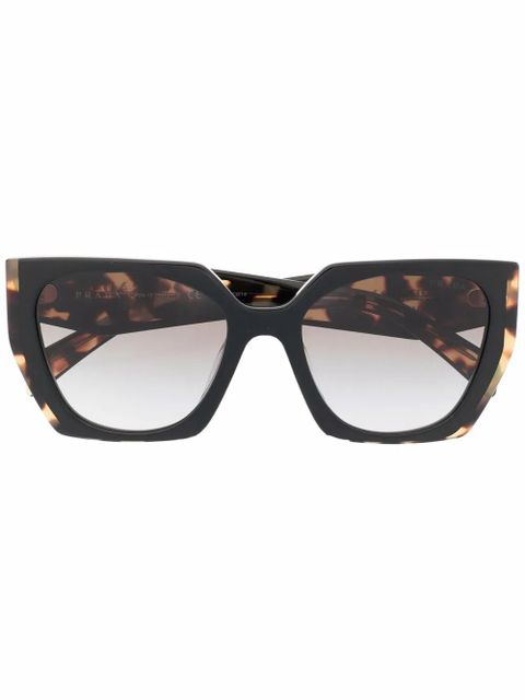 Prada Eyewear cat-eye frame sunglasses - Brown - zdjęcie produktu nr 1