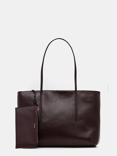 Calvin Klein torebka kolor brązowy LV04F3266G