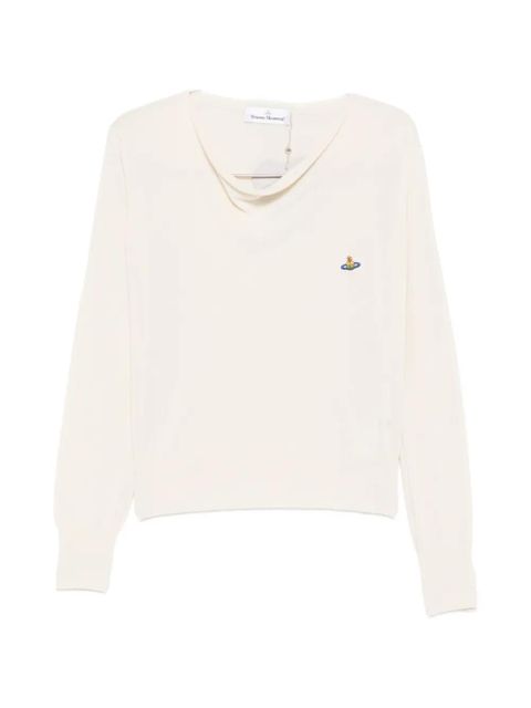Vivienne Westwood logo-embroidered sweatshirt - Neutrals - zdjęcie produktu nr 1