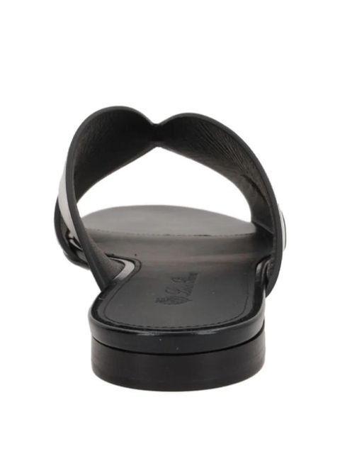 Loro Piana leather slides - Black - zdjęcie produktu nr 2