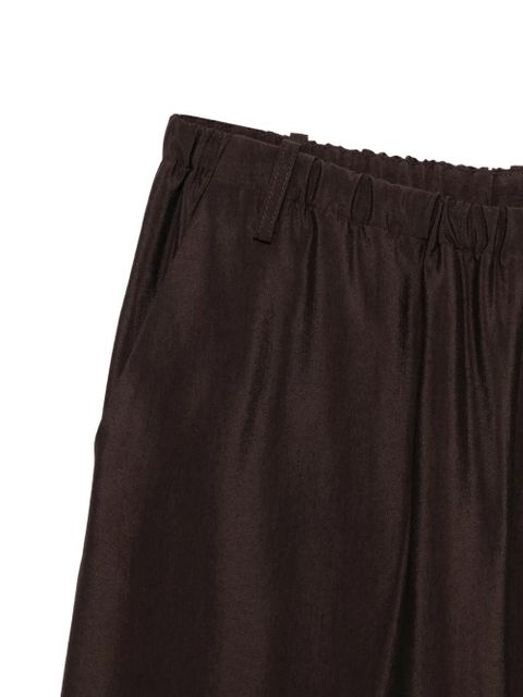 Alysi elastic-waist trousers - Brown