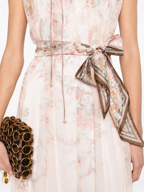 ZIMMERMANN Alchemy ruffled paisley midi dress - Pink