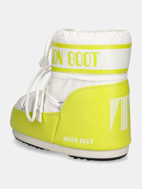 Moon Boot śniegowce MB ICON LOW NYLON kolor zielony 80D1409340 BA01