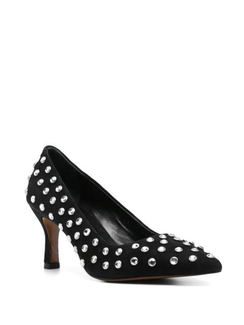 Maje 70mm rhinestoned pumps - Black