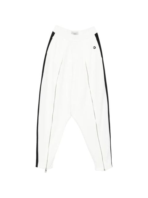 Coperni zip-embellished stripe trousers - White - zdjęcie produktu nr 1