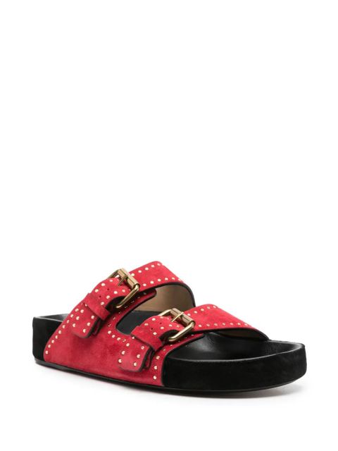 ISABEL MARANT Lennyo suede sandals - Red - zdjęcie produktu nr 2