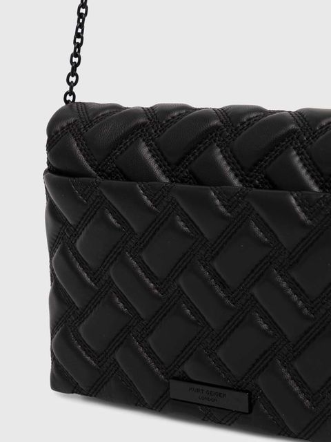 Kurt Geiger London torebka skórzana kolor czarny