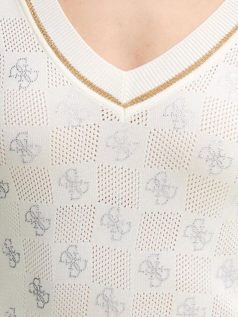 Guess sweter ROSIE damski kolor beżowy lekki W5GR07 Z3D60