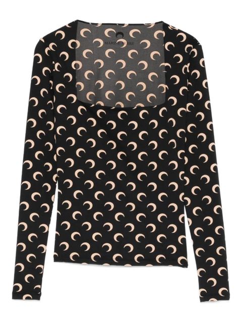 Marine Serre moon-print top - Black - zdjęcie produktu nr 1