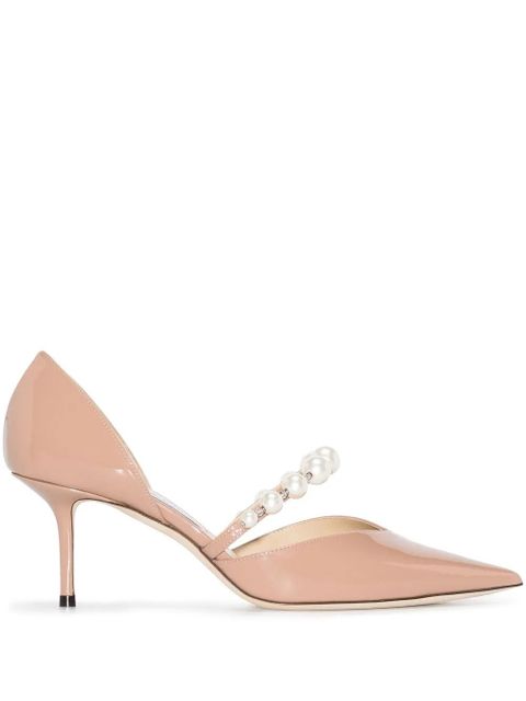 Jimmy Choo Aurelie 65mm pearl-embellished pumps - Pink - zdjęcie produktu nr 1