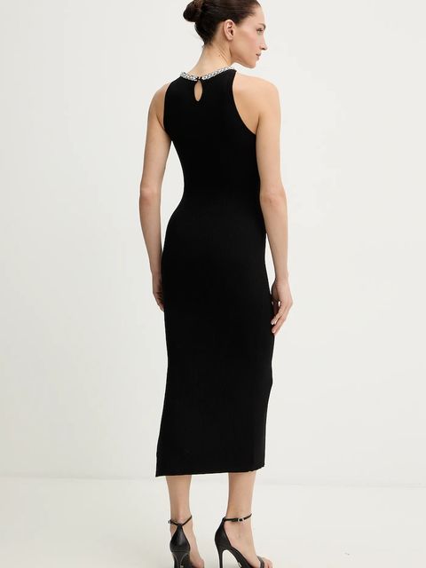 Morgan sukienka kolor czarny maxi dopasowana RMAHE