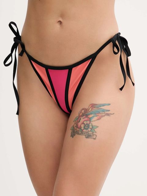 Silvian Heach dwuczęściowy strój kąpielowy COMMOE kolor różowy miękka miseczka GPP25415CO