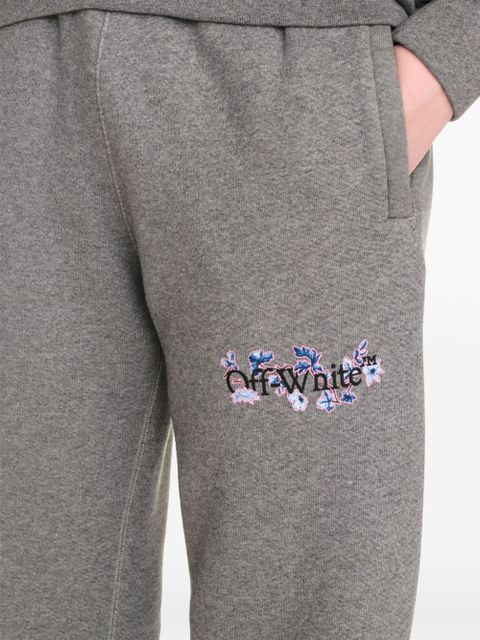 Off-White logo-print track pants - Grey