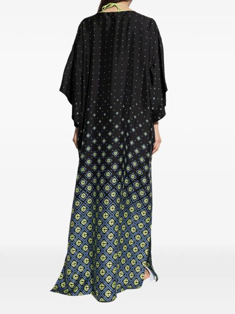 Casablanca silk maxi dress - Black