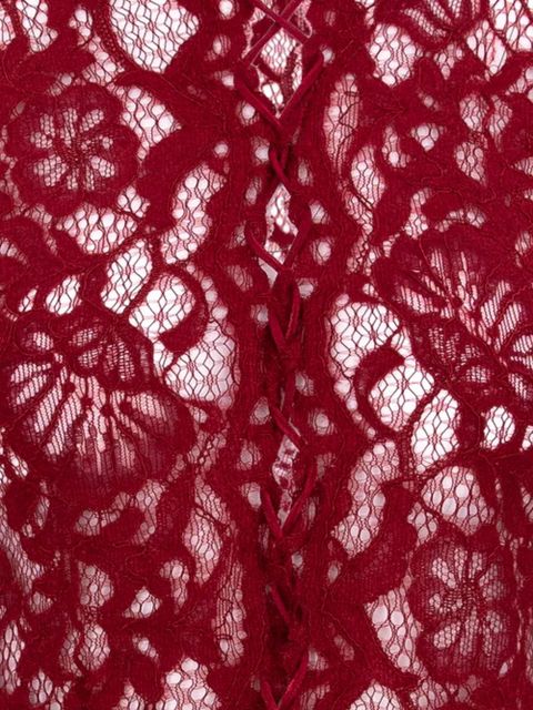 MANURÍ floral lace blouse - Red - zdjęcie produktu nr 2