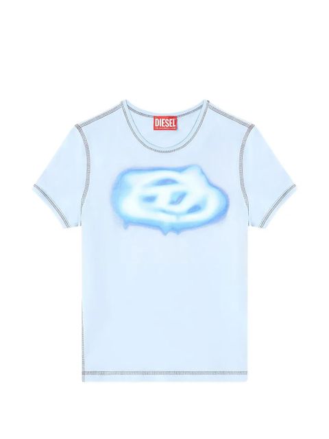 Diesel T-Uncuties-Long-S3 printed T-shirt - Blue - zdjęcie produktu nr 1