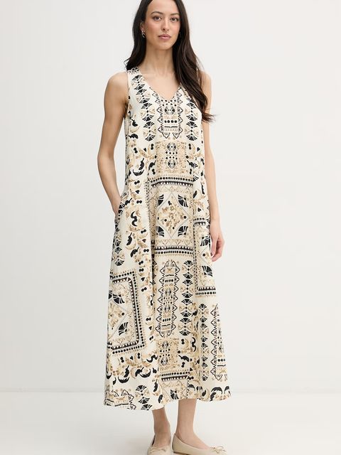 Joseph Ribkoff sukienka z lnem - zdjęcie produktu nr 1