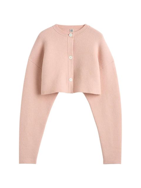 TOTEME buttoned round-neck cardigan - Pink - zdjęcie produktu nr 1