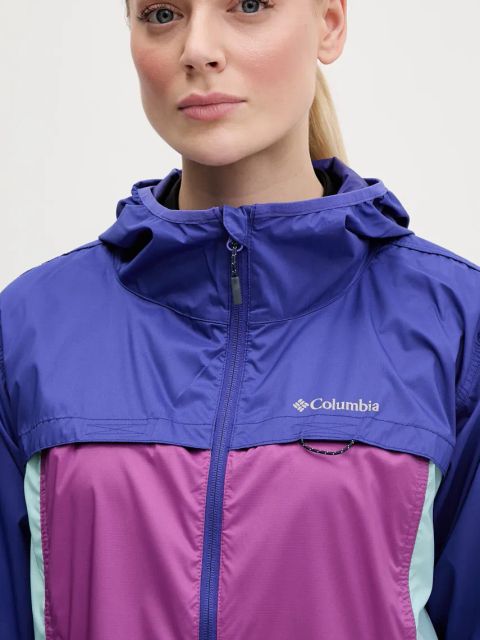Columbia kurtka outdoorowa Crested Canyon Windbreaker kolor niebieski 2116481