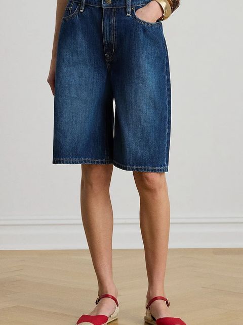 Lauren Ralph Lauren bermudy damskie jeansowe - zdjęcie produktu nr 2