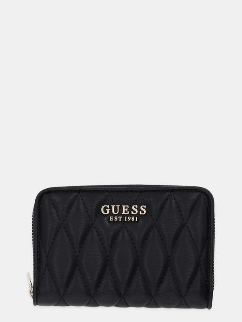 Guess portfel VALLA damski kolor czarny SWQG81 22140