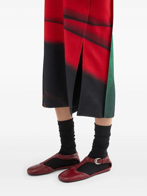 Jil Sander Mary Jane ballerina shoes - Red