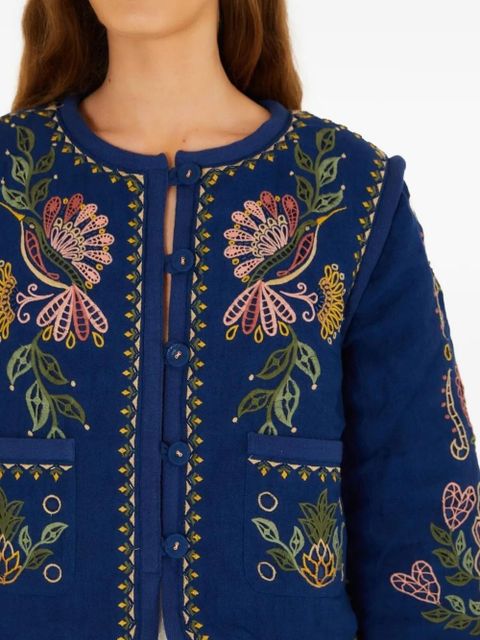 FARM Rio embroidered jacket - Blue