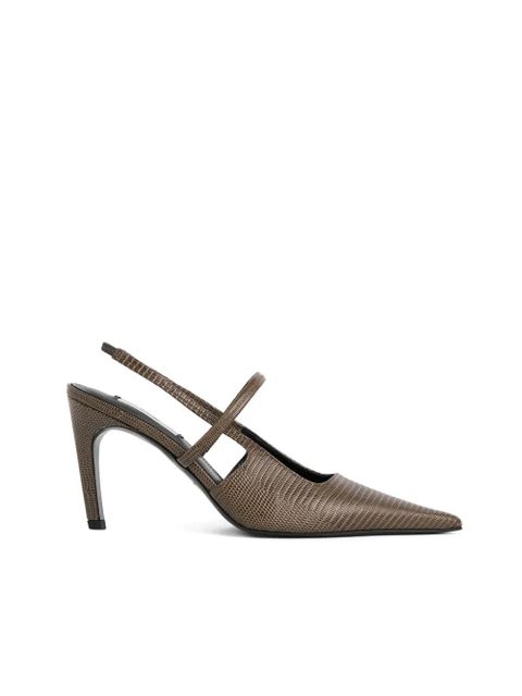 TOTEME embossed slingback pumps - Brown - zdjęcie produktu nr 2