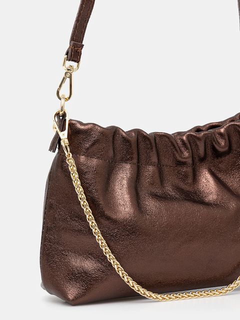 Answear.LAB torebka skórzana kolor brązowy - zdjęcie produktu nr 2