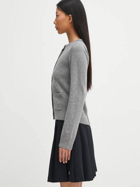 MM6 Maison Margiela kardigan z dodatkiem wełny damski kolor szary S62HP0036.M13187.854