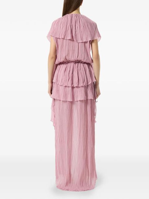 Blumarine pleated ruffled dress - Pink