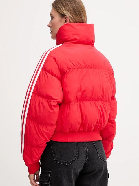 adidas Originals kurtka Cropped Puffer kolor czerwony przejściowa JX2966 - zdjęcie produktu nr 2