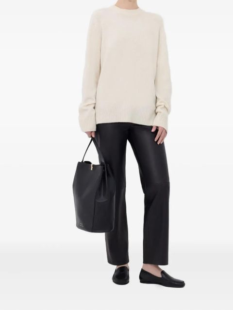 LouLou de Saison Baltra ribbed-hem cashmere sweater - White - zdjęcie produktu nr 2