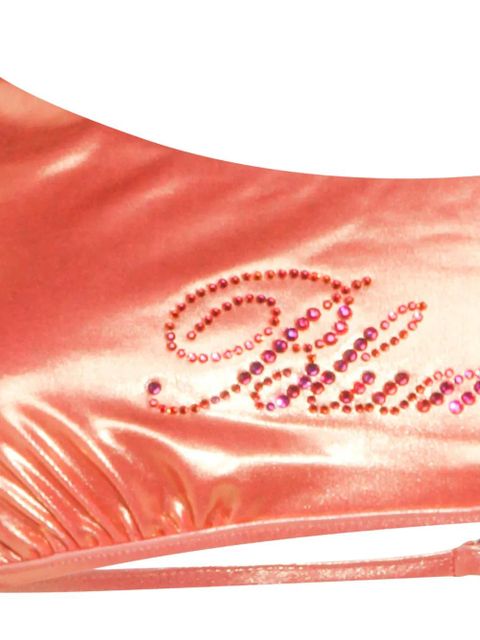 Blumarine logo-detail bikini top - Orange