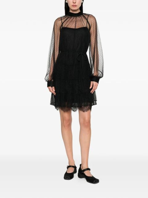TWINSET tulle mini dress - Black - zdjęcie produktu nr 2