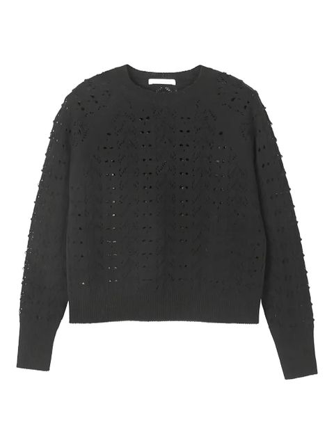 Cecilie Bahnsen Bidane wool sweater - Black - zdjęcie produktu nr 1