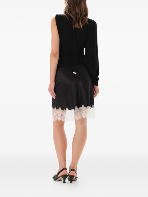 MANURÍ one-shoulder blouse - Black