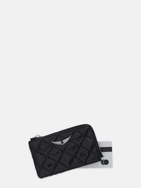 ZADIG&VOLTAIRE etui na karty skórzane kolor czarny LWSG03680