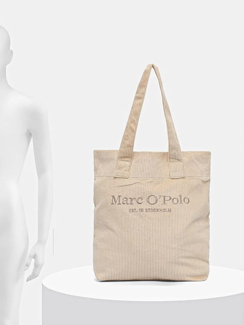 Marc O'Polo torebka bawełniana kolor beżowy 50919730202807