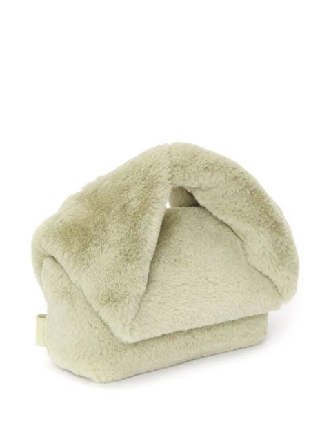 JW Anderson medium Twister shearling crossbody bag - Neutrals