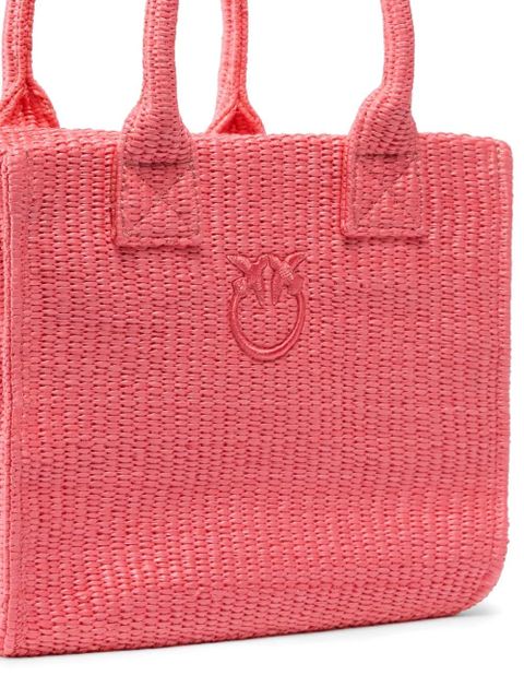 PINKO woven Love Birds tote bag
