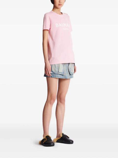 Balmain logo-print T-shirt - Pink