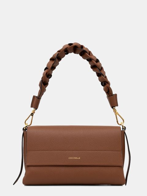 Coccinelle torebka skórzana BOHEME GRANA DOUBLE kolor brązowy E1.M50.12.01.01 - zdjęcie produktu nr 1