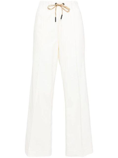 Moncler Grenoble elasticated-waist cotton track pants - Neutrals - zdjęcie produktu nr 1
