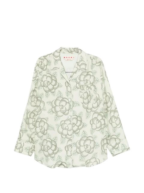 Marni floral print shirt - Neutrals - zdjęcie produktu nr 1